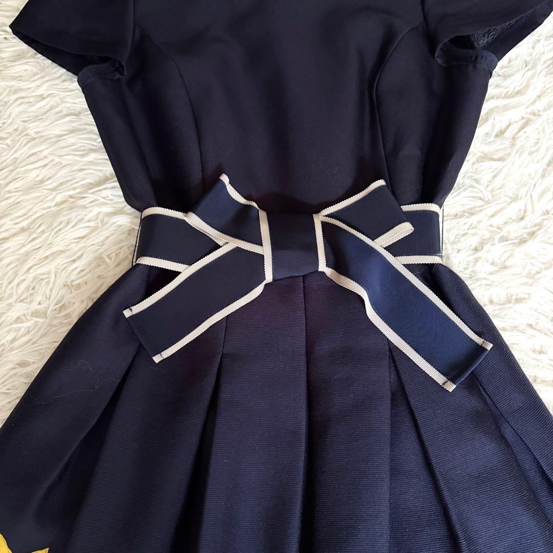 ✨美品✨エムズグレイシー　カタログ掲載　チューリップ柄ワンピース　リボンベルト