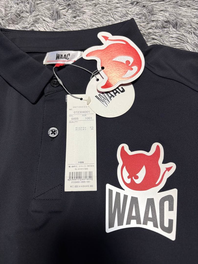 【新品】WAAC ポロシャツ 黒
