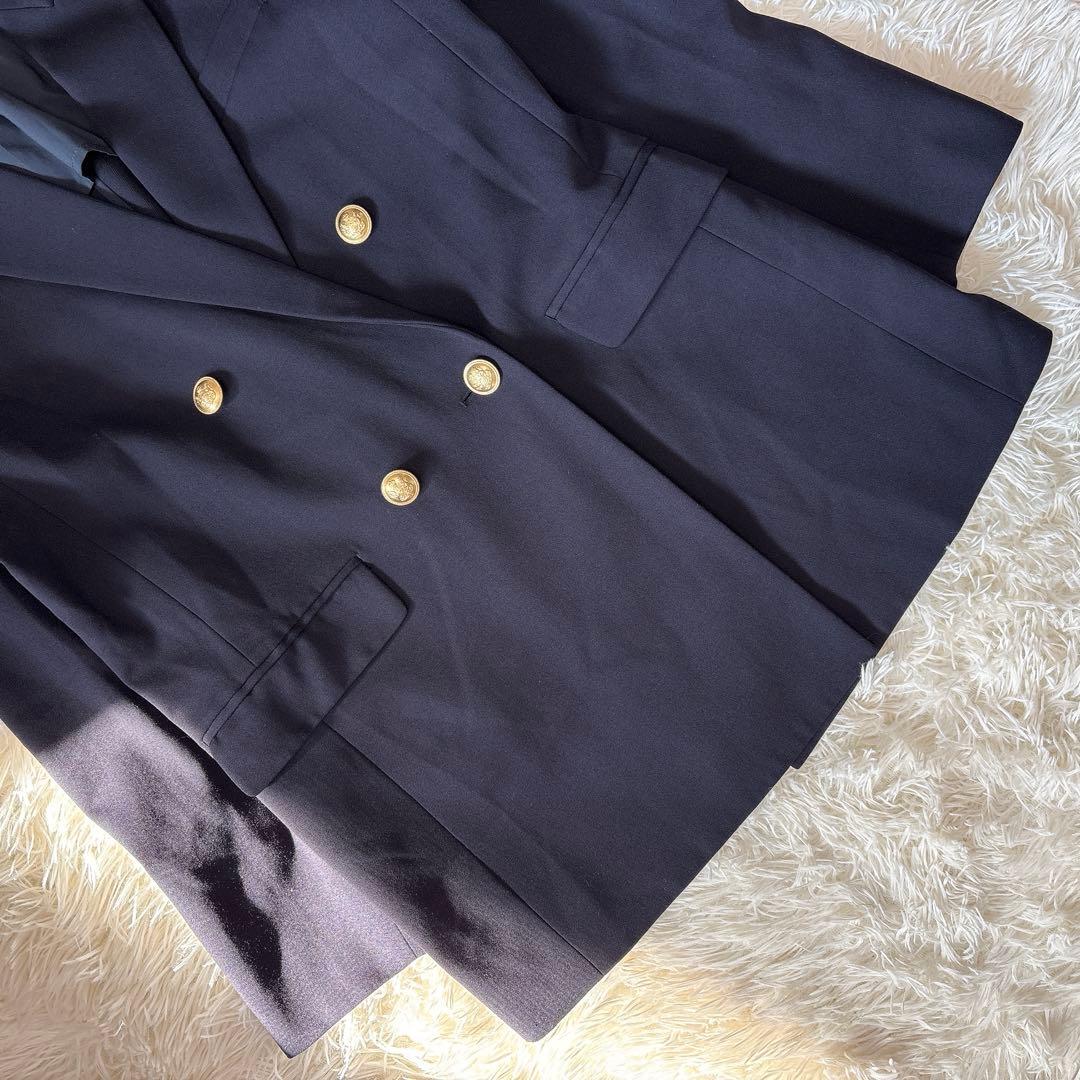 美品✨PLST ダブルジャケット 金ボタン 紺ブレザー ジャケット ネイビーL