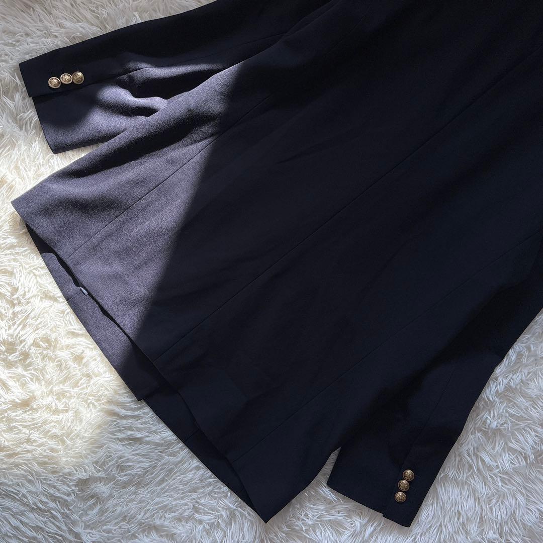 美品✨PLST ダブルジャケット 金ボタン 紺ブレザー ジャケット ネイビーL