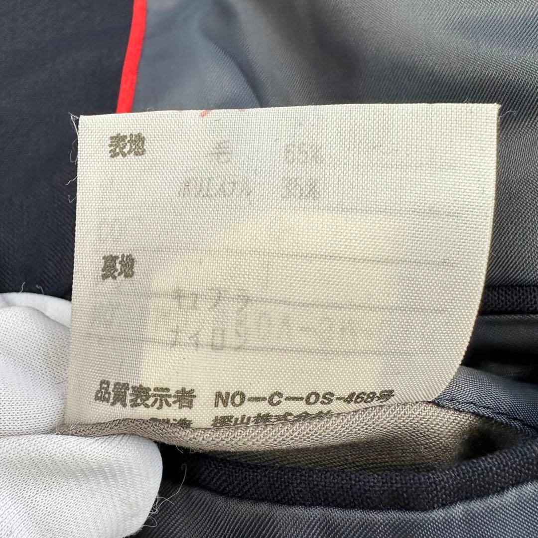 極美品✨J.PRESS 紺ブレ 金ボタン 3B段返り 赤パイピング ネイビー L
