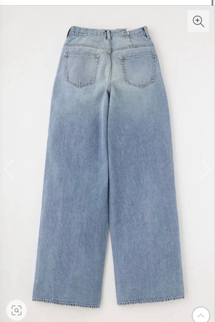 CROSS WAIST WIDE STRAIGHT デニム moussy