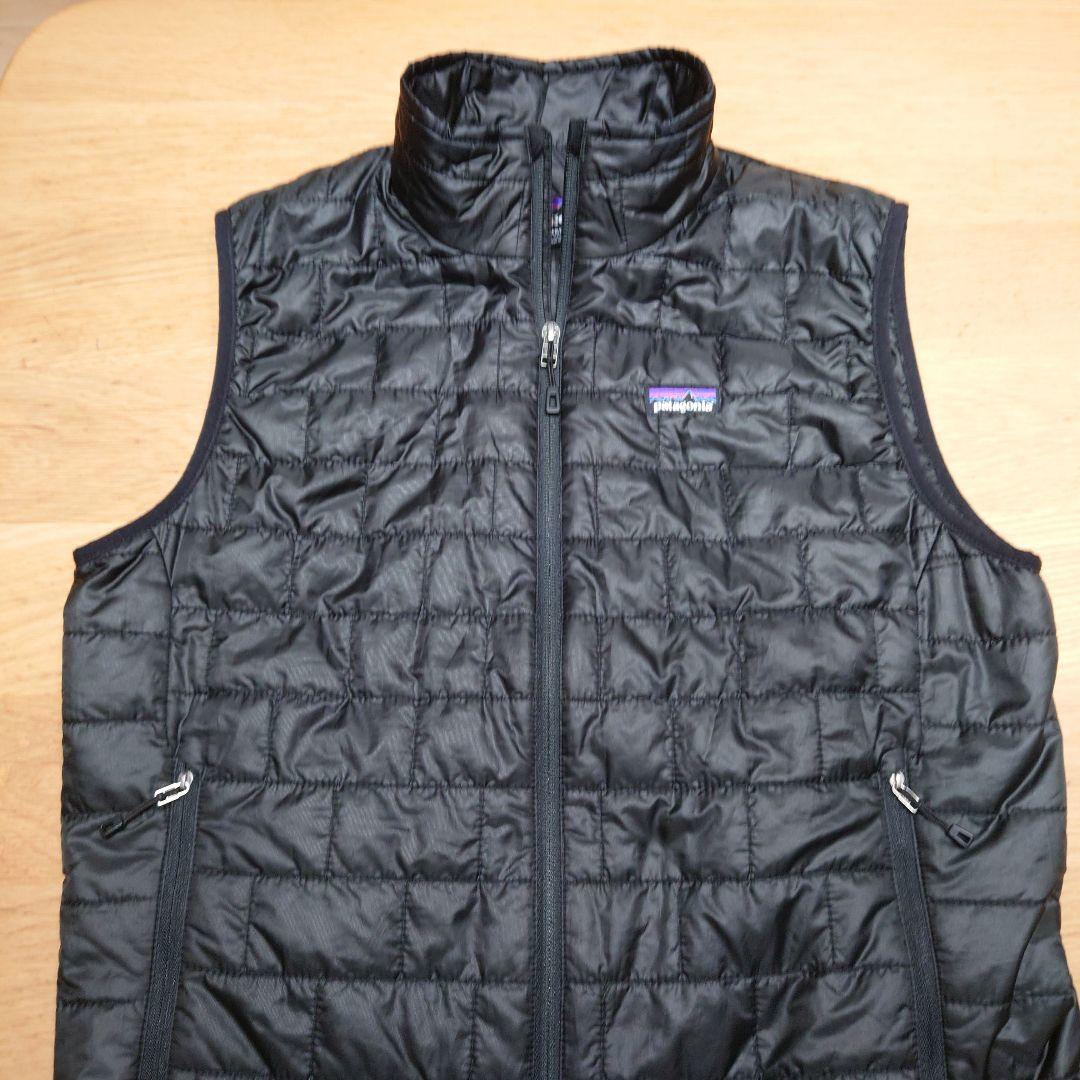 patagonia ブラック ナノパフベスト M