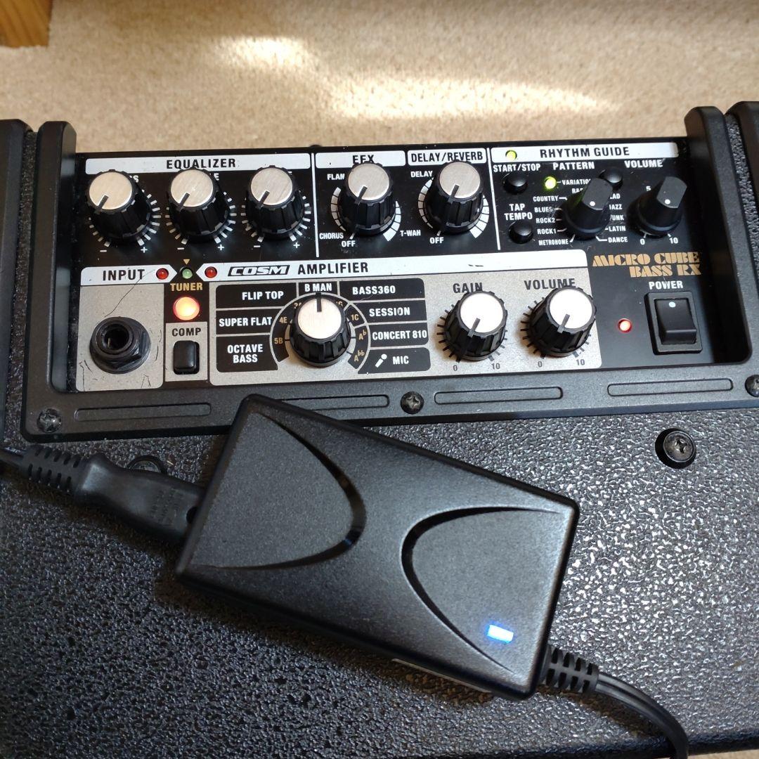 ROLAND MICRO CUBE BASS RX ベースアンプ アダプター付き