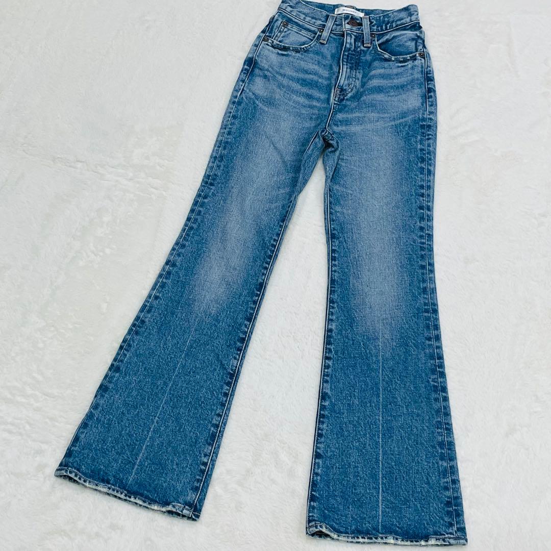 極美品　マウジー MOUSSY フレア デニムパンツ MVS 22