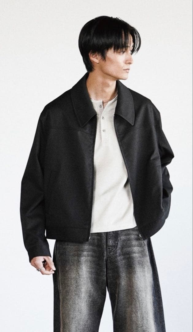 ジャケット・アウター WYM TECH WOOL GABARDINE ZIP BLOUSON XS