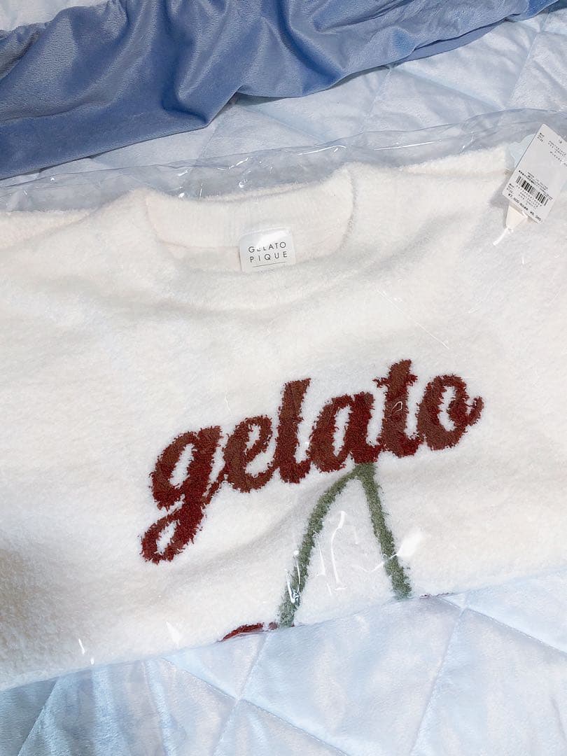 新品未開封gelato piqueベビモコチェリージャガードプルオーバー