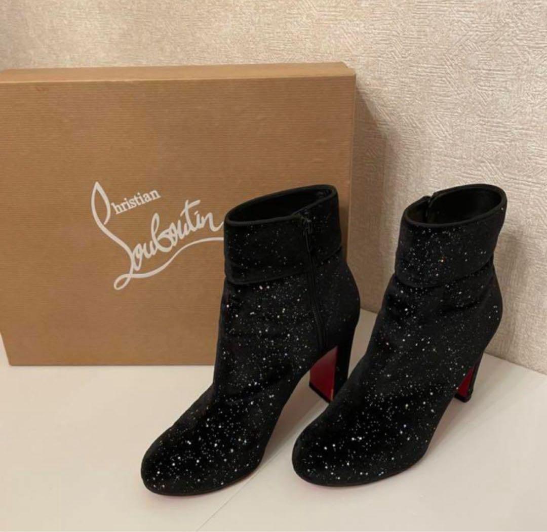 ChristianLouboutin限定 ギャラクシア♡ベルベットショートブーツ