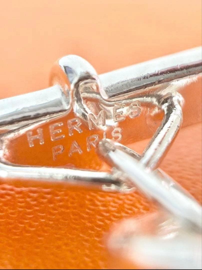 【美品】HERMES エルメス シェーヌダンクル グレナン カフリンクス