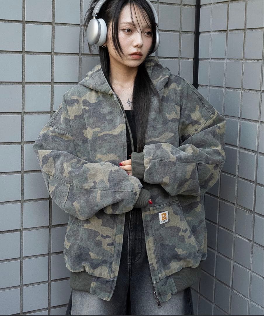 CarHartt 迷彩アウター ブルゾンFREE