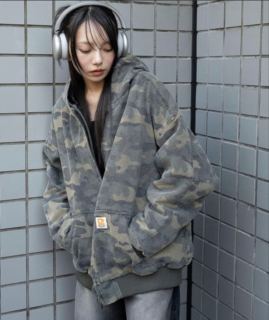 CarHartt 迷彩アウター ブルゾンFREE