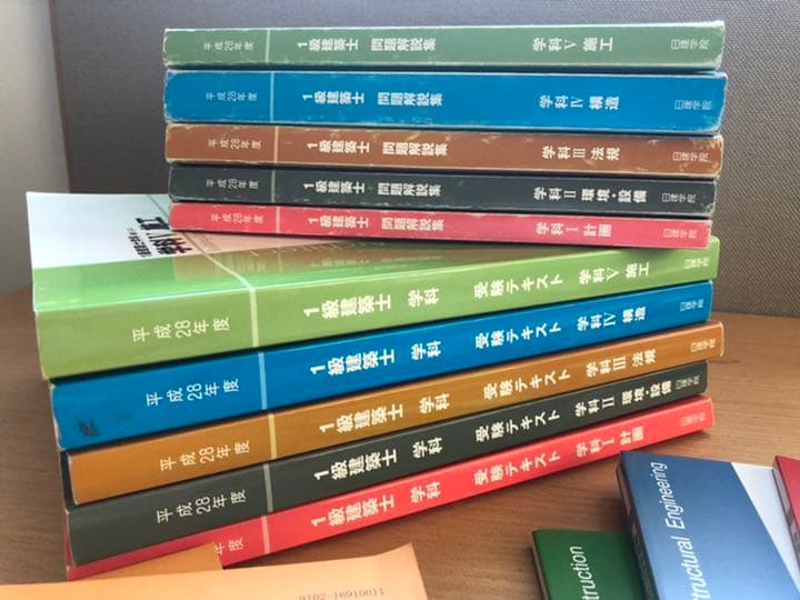 1級建築士学科　受験テキスト&問題解説集一式