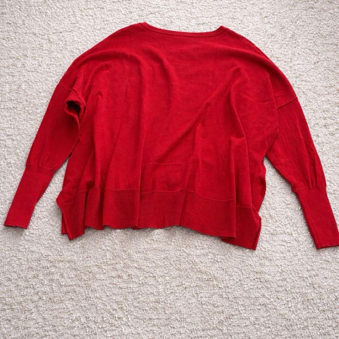 【極美品】ヴェリテクール カシミヤ シルク混 2WAY CARDIGAN 赤