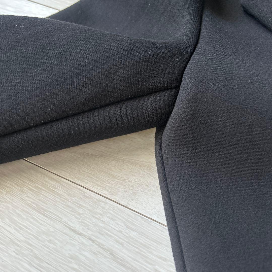 美品【ZARA】コントラストフードコートXS ブラック