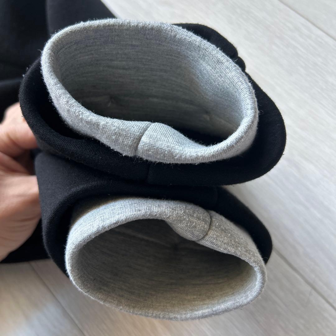美品【ZARA】コントラストフードコートXS ブラック