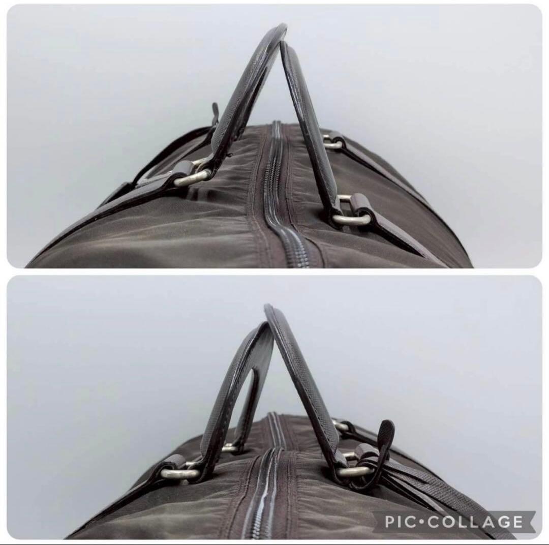 PRADA プラダ テスートナイロン レザー ボストンバッグ トラベルバック