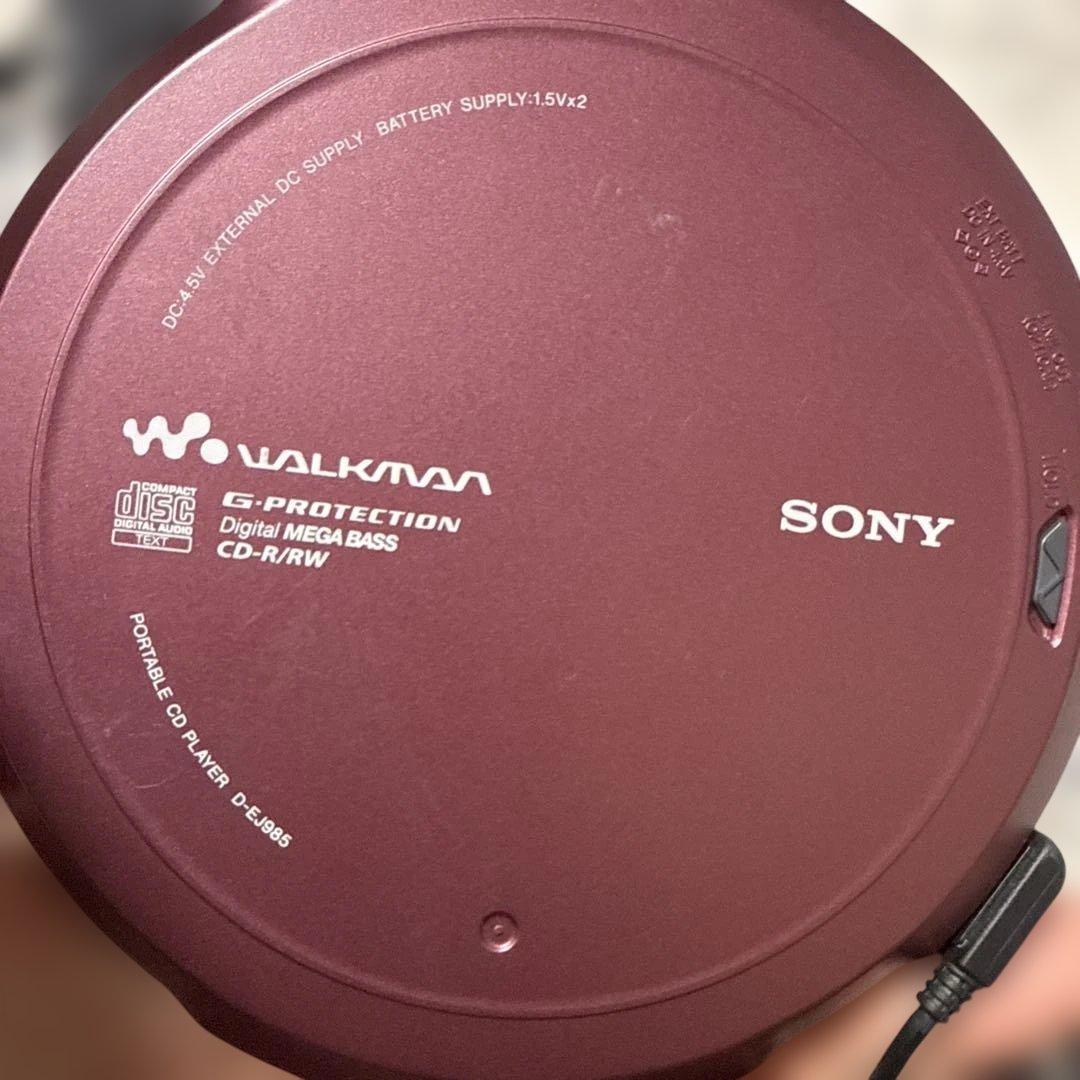 超超希少 SONY ポータブルCDプレーヤー D-EJ985 CDWALKMAN