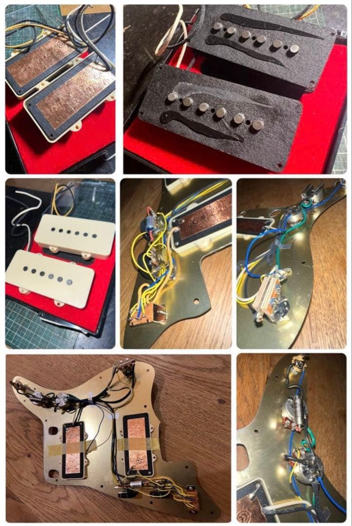 ハードレリック Jazzmasterタイプ Alnico PU 青緑メタリック