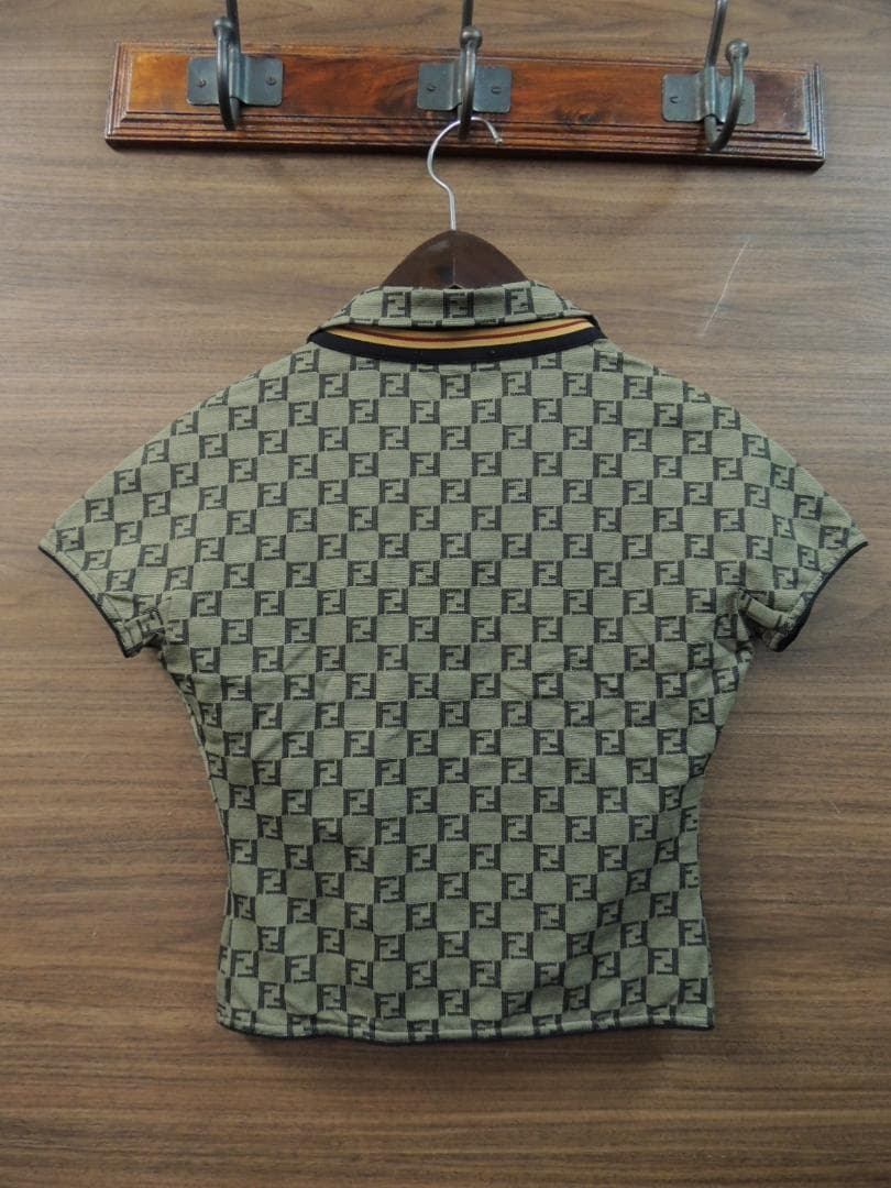 VINTAGE FENDI ズッカ柄 ストレッチ ジャージー 半袖 カットソー