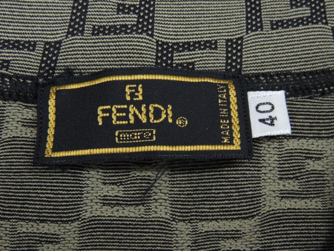 VINTAGE FENDI ズッカ柄 ストレッチ ジャージー 半袖 カットソー