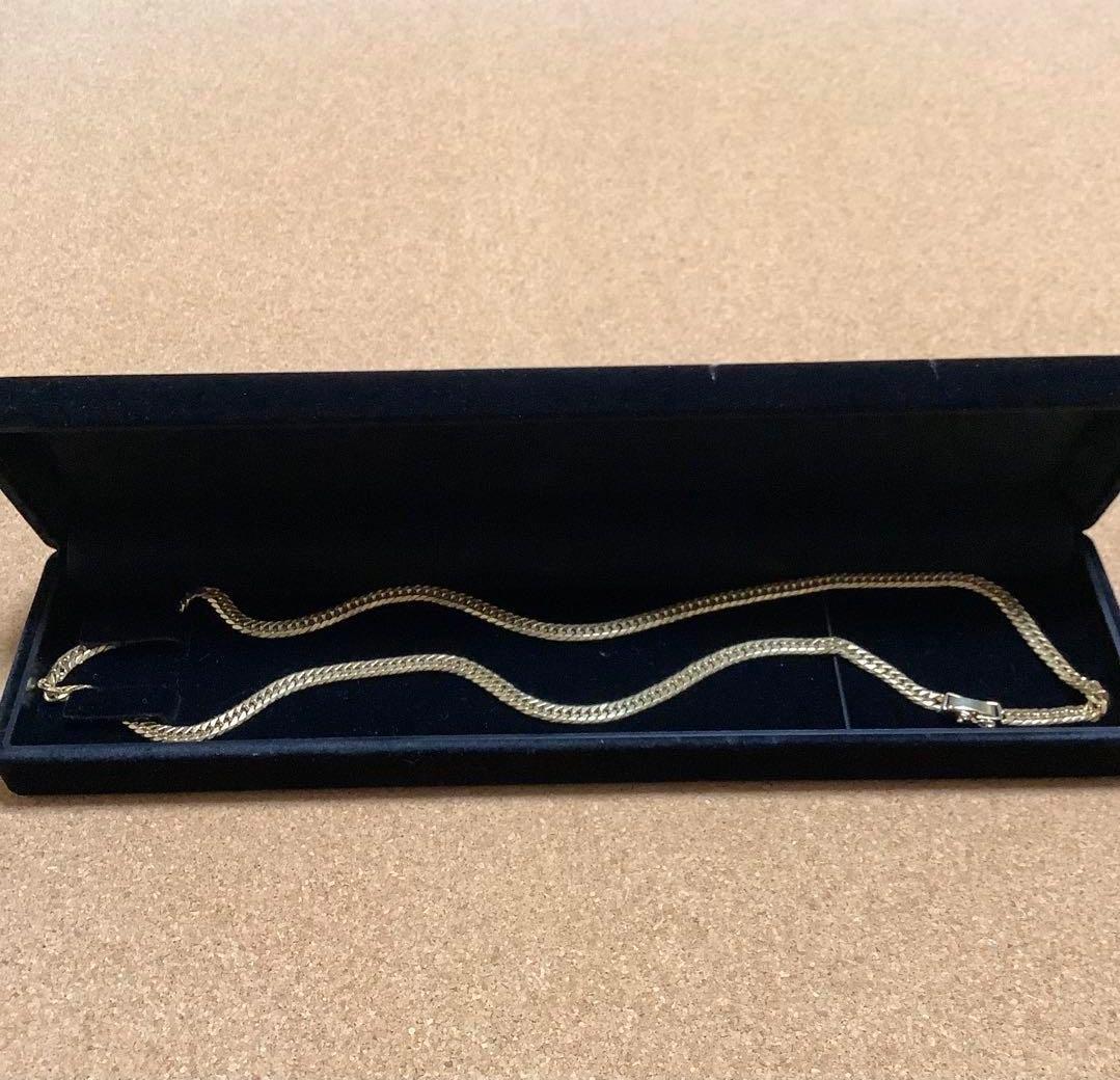K18喜平ネックレス6面ダブル　30g 50cm中古美品