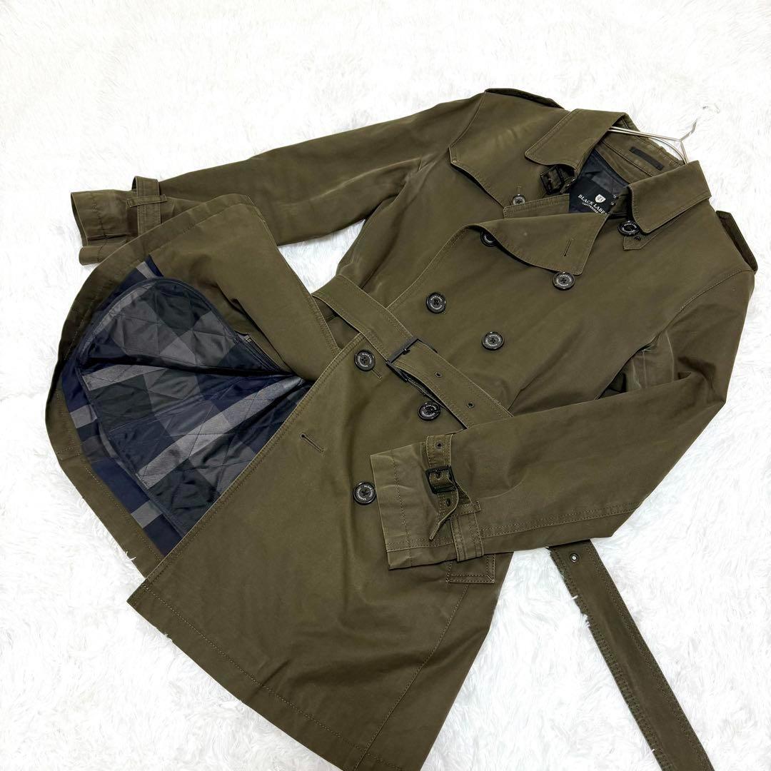 極美品　ブラックレーベルクレストブリッジ ライナー付 トレンチコート 2way