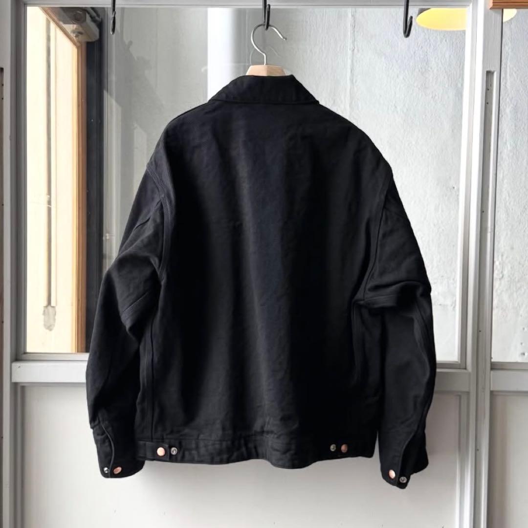 ジャケット・アウター COMOLI 26SS BLACK DENIM ZIP SHORT JACKET