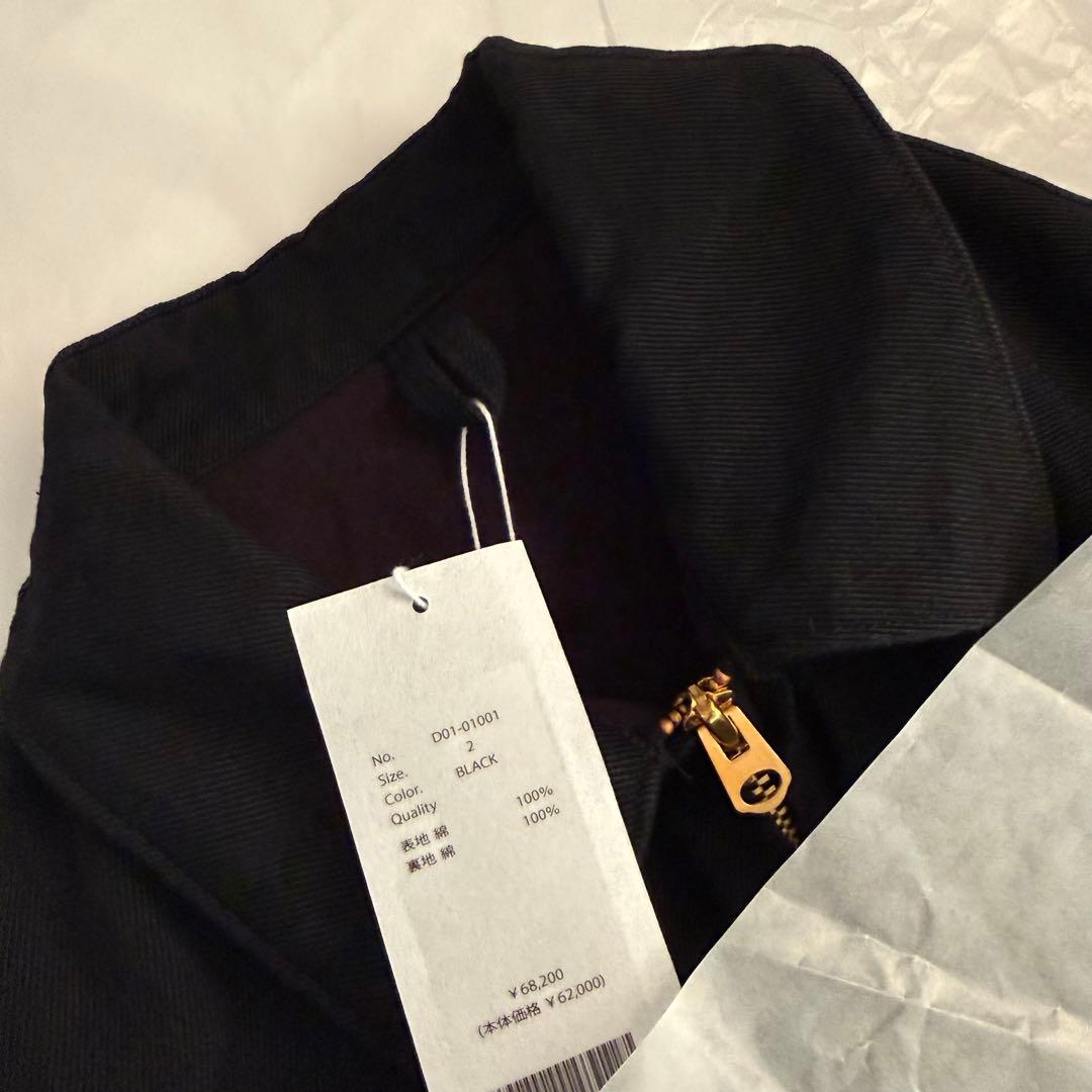 ジャケット・アウター COMOLI 26SS BLACK DENIM ZIP SHORT JACKET