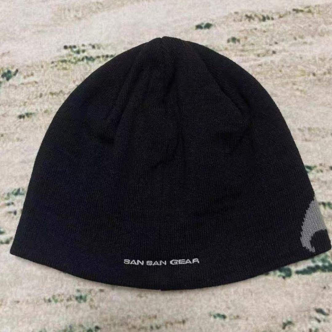 San San Gear 黒 ニットビーニー