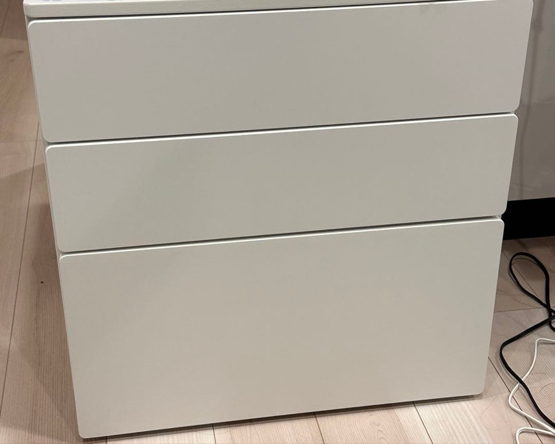 IKEA ホワイト 3段チェスト 幅60cm