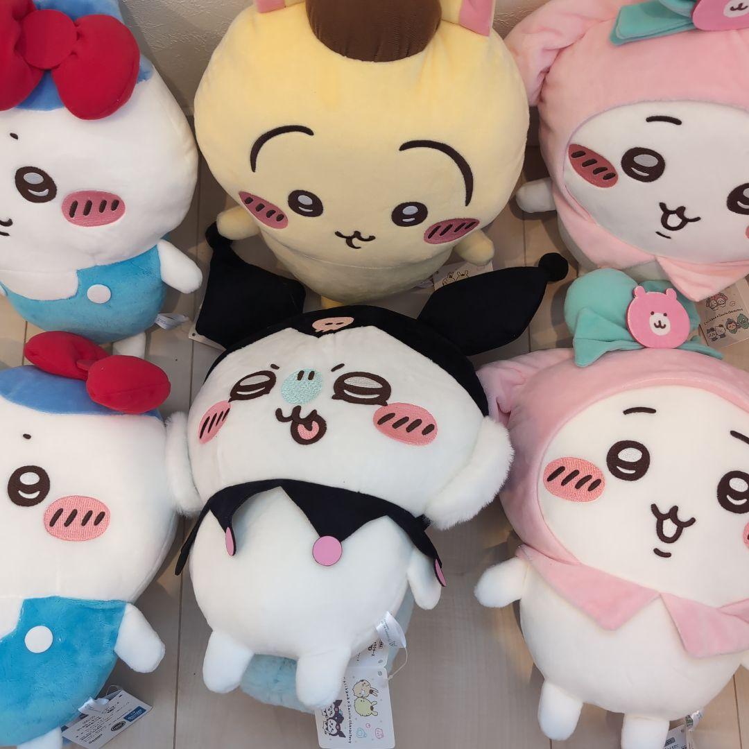 ちいかわ　サンリオキャラクターズ　BIGぬいぐるみ　6体セット