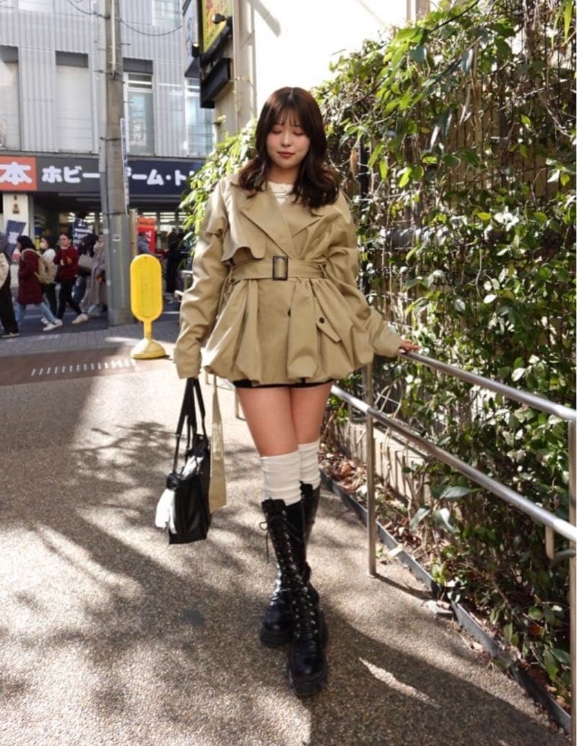 【Chico】♡バルーンミディトレンチコート♡美品