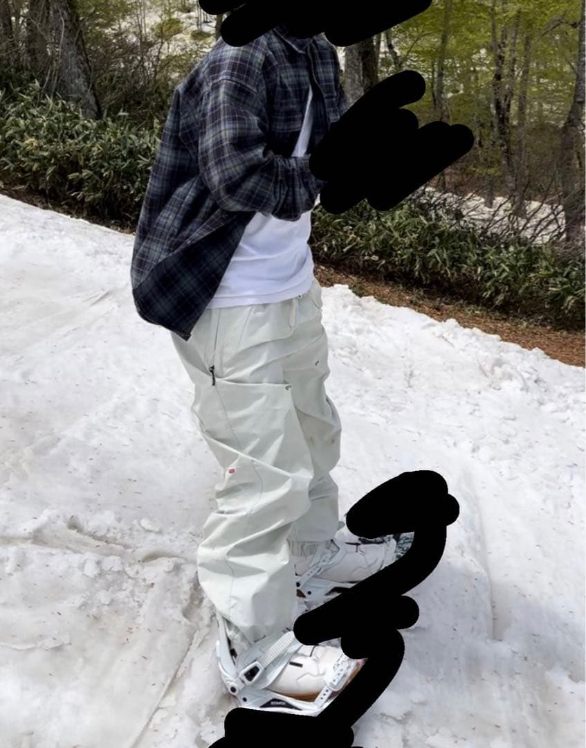 スノーボード qmile 3L TRAING JOGGER PANTS LIGHT IVORY