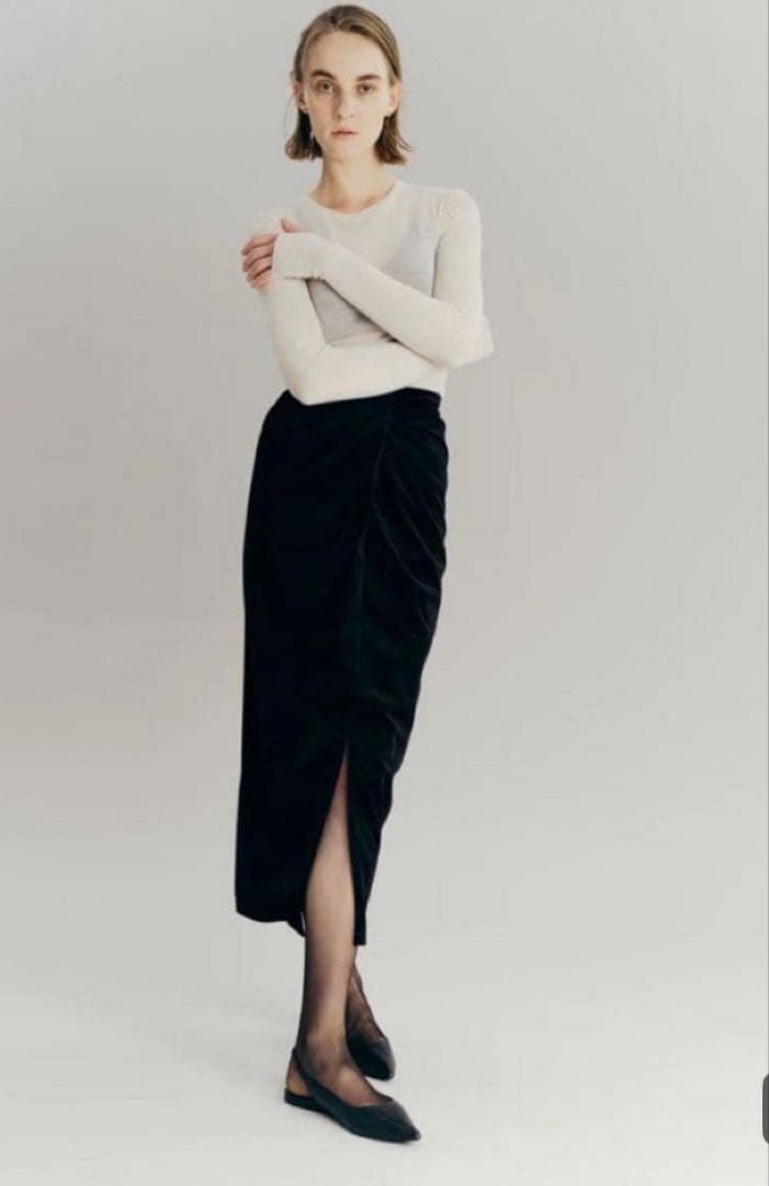 Laubeblanc Velvet Pencil Skirt Mサイズ