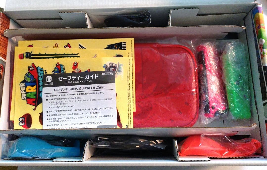 【お得・美品】Switch本体マリオオデッセイJoy-Con追加有（ソフトなし）