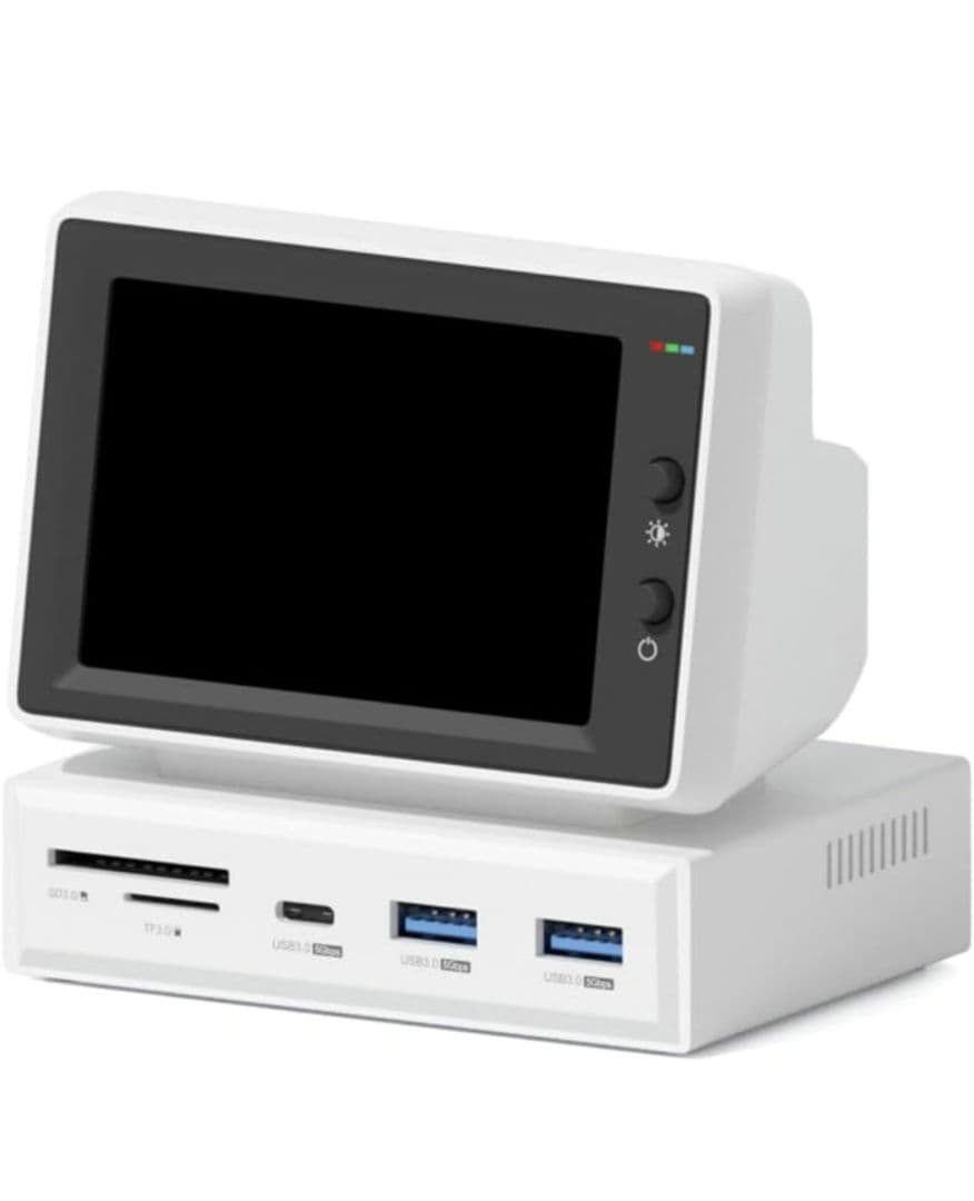 Hagibis IPSミニモニター 3.5インチ USB-C ハブ一体型