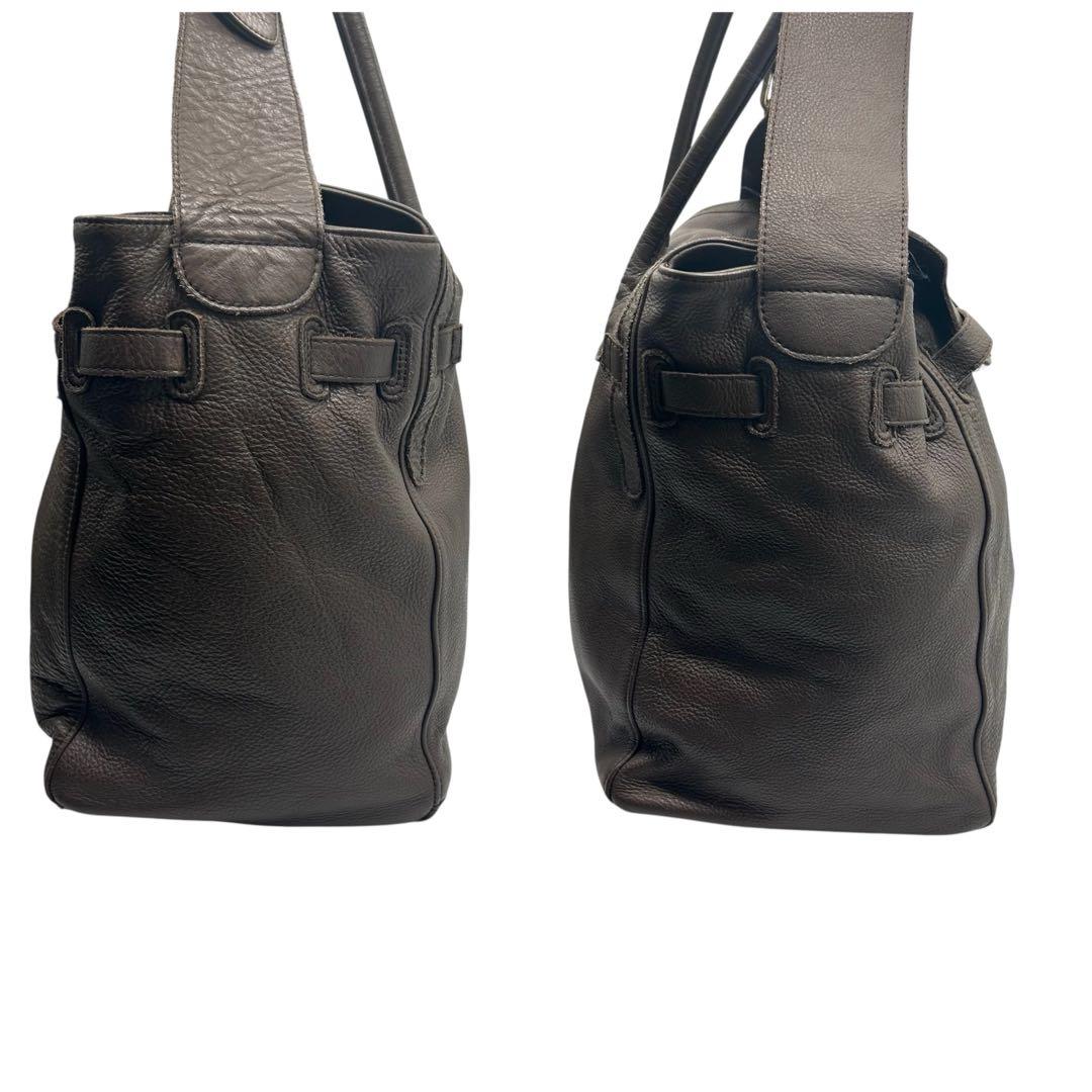 良品 2198 LORINZA ボストンバッグ 2way ターンロック レザー