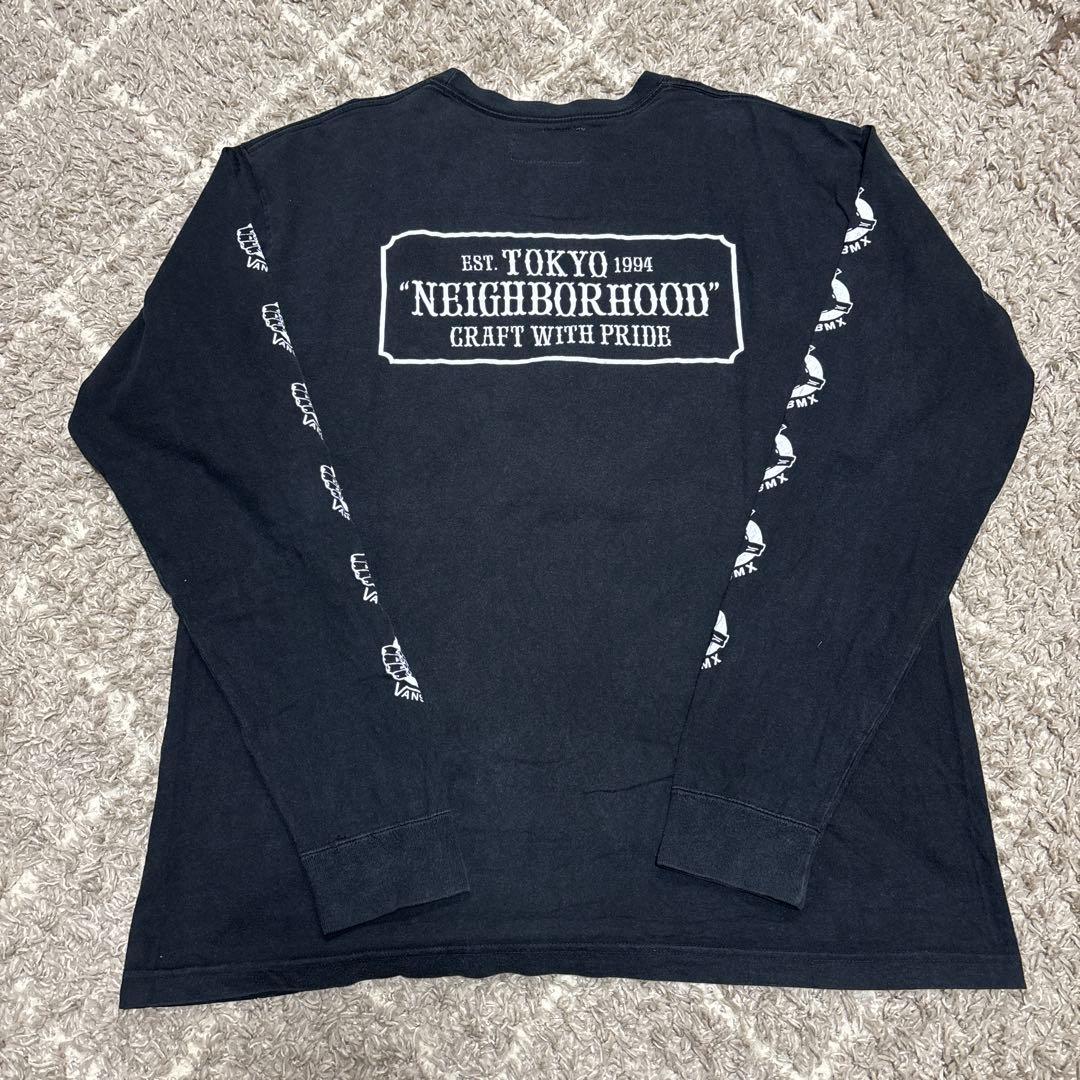 激レア/ネイバーフッド×ヴァンズ BMX バンズロンT/長袖 Tシャツ 黒 XL