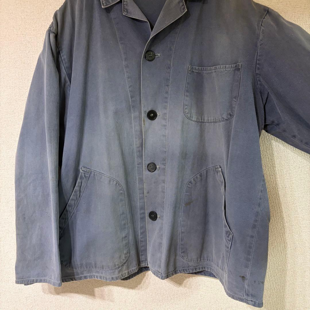 60s EURO VINTAGE フレンチワークジャケット　ショート丈