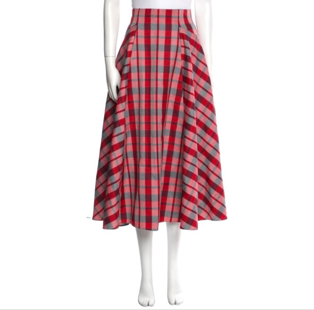 ★Christian Dior★ミディスカートwoolフレアスカート神崎恵42万