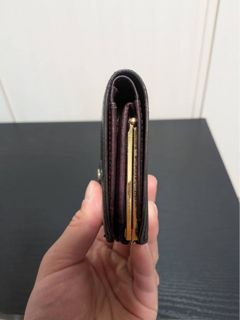 ルイヴィトン⭐︎ヴェルニ 二つ折り財布 ブラック※リカラー済・刻印MTあり