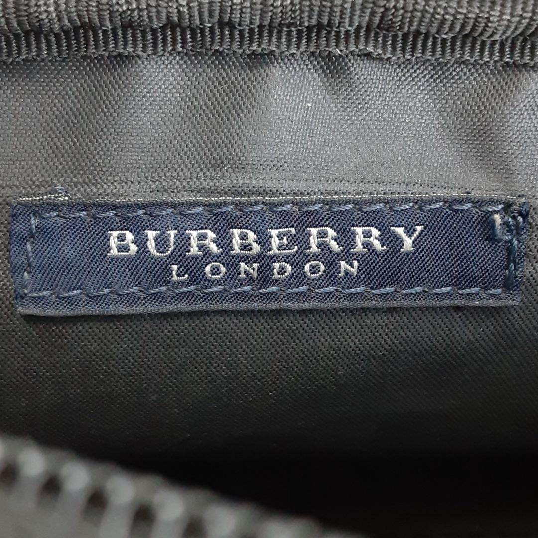 美品◎BURBERRY バーバリー ウエストバッグ 黒 ノバチェック イタリア製