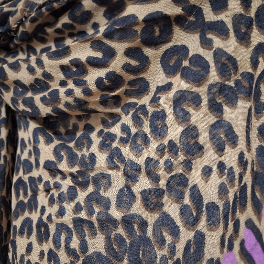 LOUIS VUITTON ルイヴィトン レオパード ヒョウ柄 大判ストール