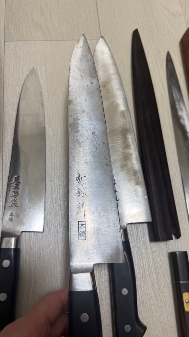 包丁 6本セット 芦博志 天味寿楽 池田正行作 牛刀 柳刃 刺身包丁 本焼
