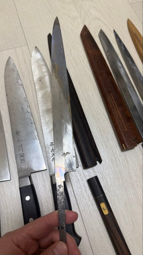 包丁 6本セット 芦博志 天味寿楽 池田正行作 牛刀 柳刃 刺身包丁 本焼