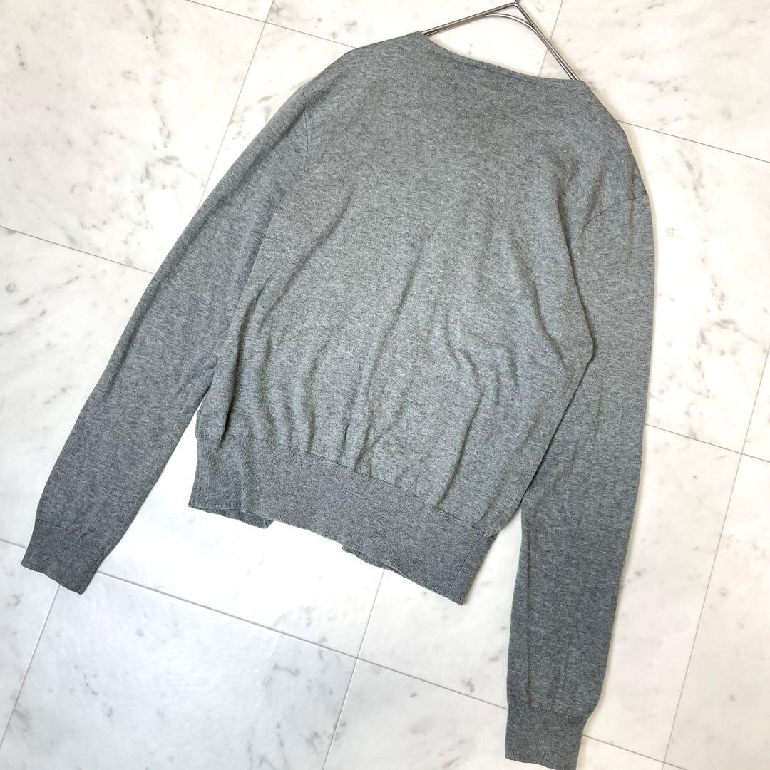 専用【美品】ポロラルフローレン ピマコットン クルーネックカーディガン Sグレー