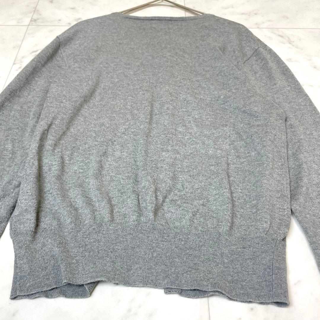 専用【美品】ポロラルフローレン ピマコットン クルーネックカーディガン Sグレー