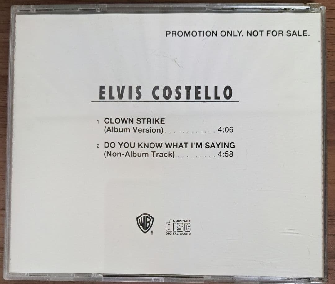 貴重！エルヴィス・コステロ　プロモCD シングル