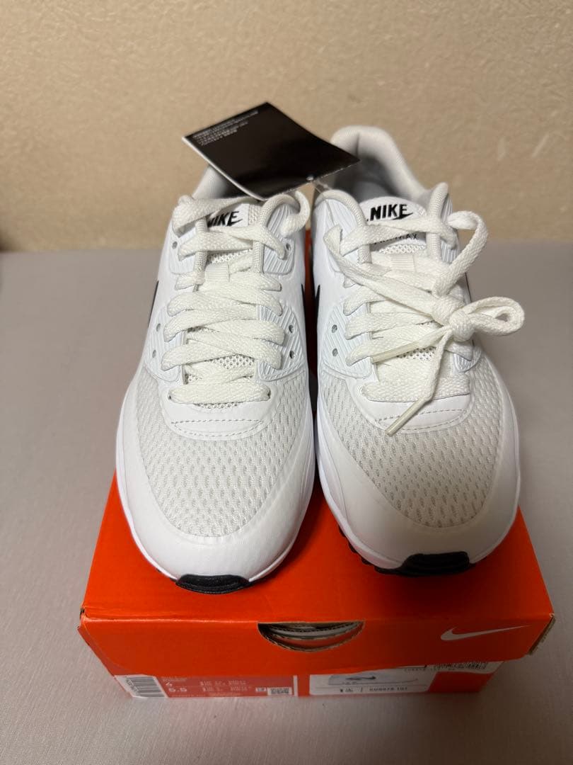 23cm Nike Air Max 90 G ホワイト/ブラック ゴルフシューズ