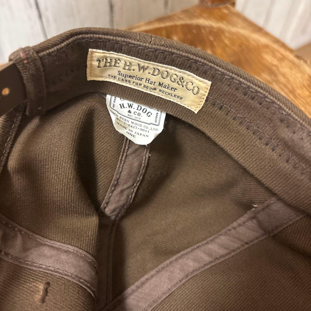 THE H.W.DOG & CO. ブラウンキャップ